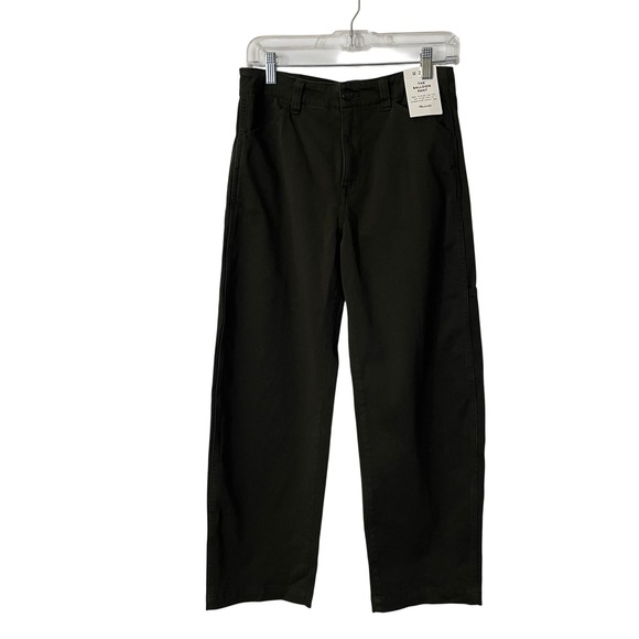 NWT Madewell‎ The Balloon Pant Midnight Olive 28 Petite Twill Barrel Utility - Picture 5 of 15